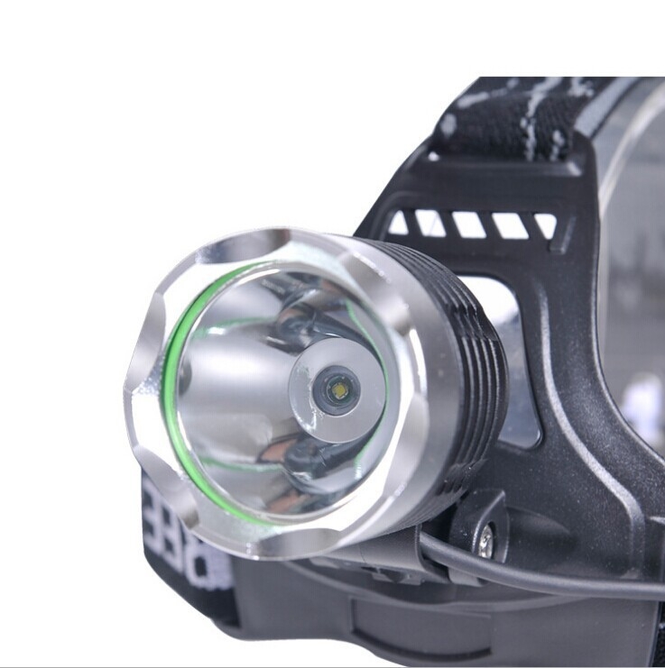 T6 noćna čelna lampica za ribolov - 30W LED, punjiva, domet 200-500 m, aluminijska legura