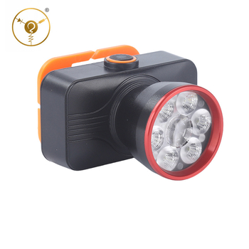 LED fejlámpa Jy-1030-8 horgászathoz, akkumulátorral működő, 400 m fénysugár, 6 óra üzemidő