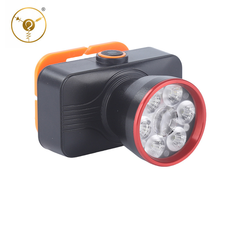 LED fejlámpa Jy-1030-8 horgászathoz, akkumulátorral működő, 400 m fénysugár, 6 óra üzemidő