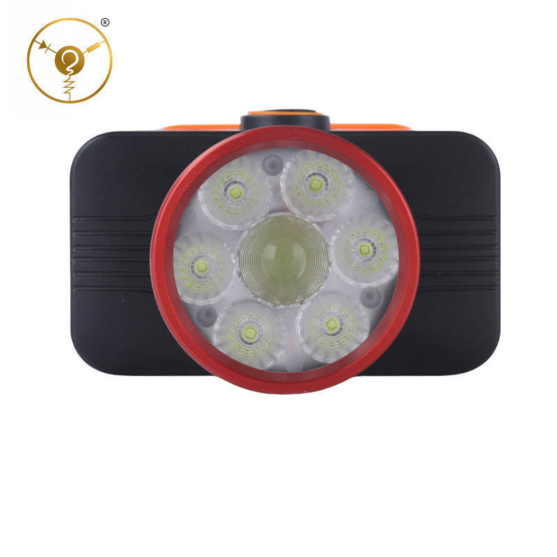 LED fejlámpa Jy-1030-8 horgászathoz, akkumulátorral működő, 400 m fénysugár, 6 óra üzemidő