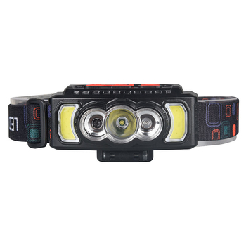 LED újratölthető fejlámpa, modell 810, 155 g, vízálló, 100 m fénycsóva, üzemidő 3–5 óra