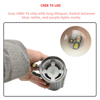 Nakts makšķerēšanas LED gaisma – alumīnija sakausējuma korpuss, 25W, 18000mAh, diapazons 200–500 m