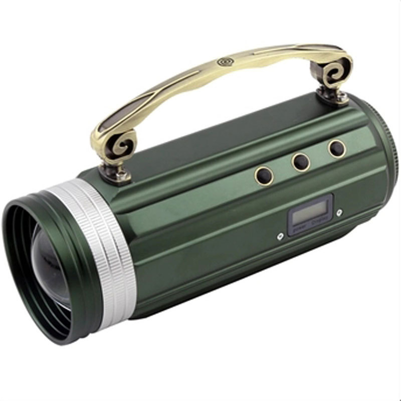 Éjszakai horgász LED lámpa – alumíniumötvözet test, 25W, 18000mAh, hatótávolság 200–500 m