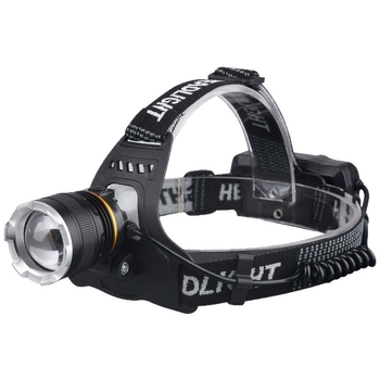 Frontala de cap LED cu încărcare USB, focalizare reglabilă, impermeabilă, rază de până la 500 m