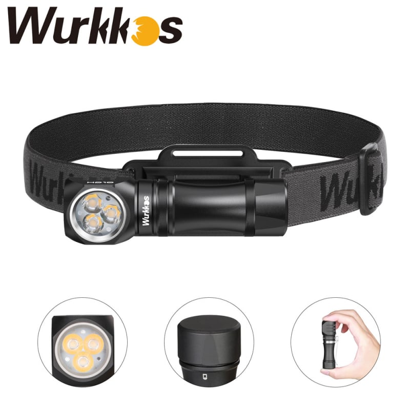 HD10 fejlámpa, LED, 1200 lm, 100 m fényhatótáv, 46 g, akkumulátoros