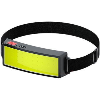 COB LED fejfény, USB-töltéses, vízálló; fényhatótávolság 50–300 m, tömeg 0,1 kg