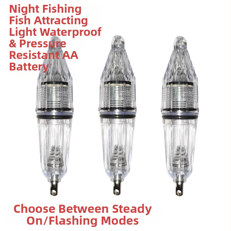 Povandeninė žvejybos lemputė su LED, kinetinės energijos maitinimas, plastikinis korpusas, nuotolis 100–200 m