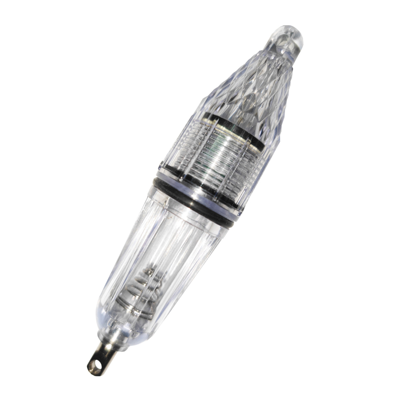 Povandeninė žvejybos lemputė su LED, kinetinės energijos maitinimas, plastikinis korpusas, nuotolis 100–200 m