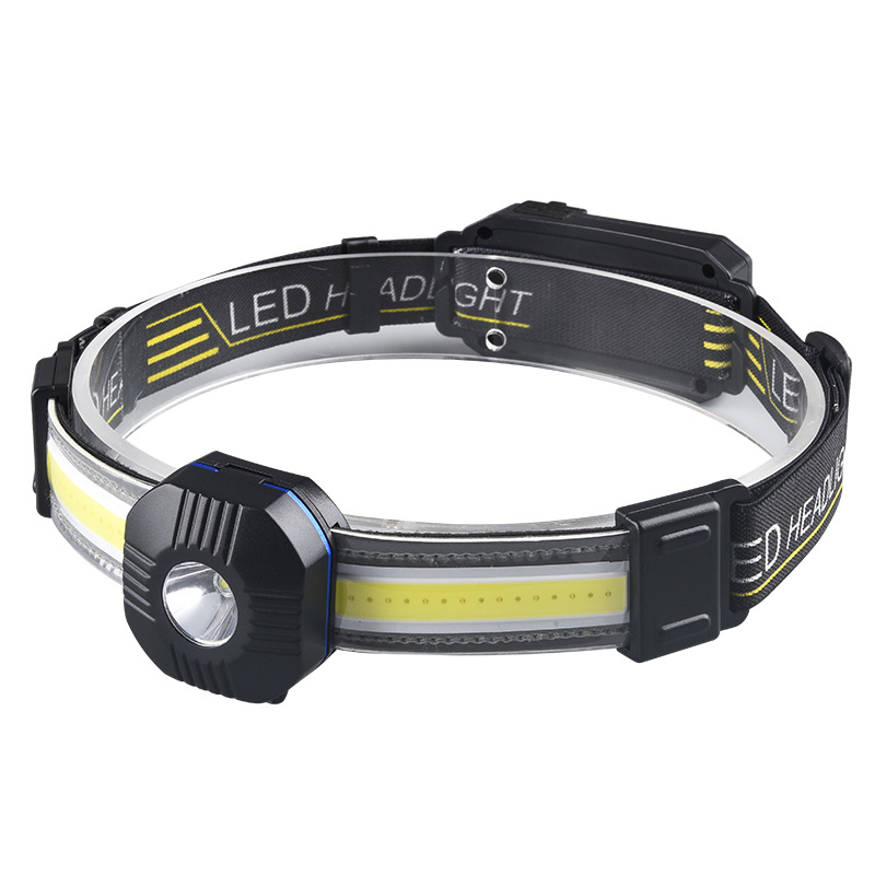 Töltőzhető LED fejfény kempingezéshez és hegymászáshoz — 10W, 1200mAh akkumulátor, USB-C töltés, 100–200 m fénysugár, ABS ház