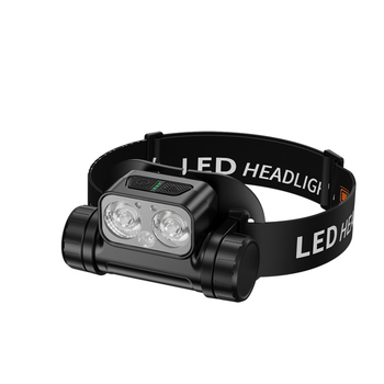 LED челник за глава с ABS корпус, батерия 3000 mAh, мощност 6 W, LED светлинен източник, обхват 100-200 м