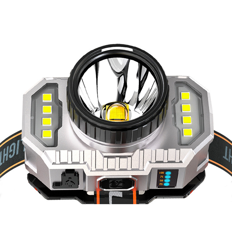 T19 LED fejlámpa, újratölthető, 1200 mAh, 100 m hatótáv