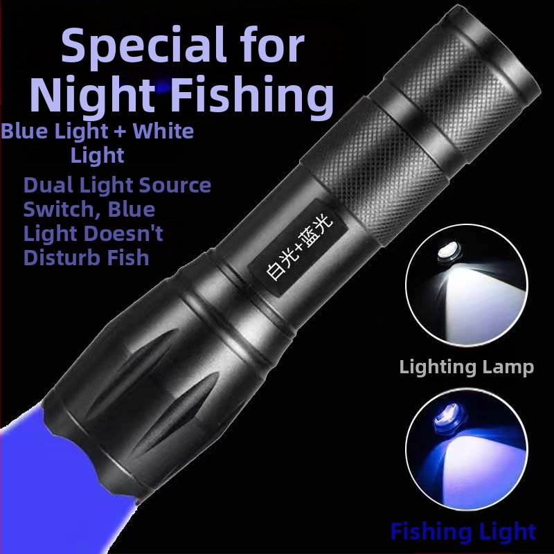 Rankinis LED žibintas - 10W, 2400 mAh, LED tarnavimo laikas 100000 valandų, 18650 baterijos ląstelė, aliuminio lydinio korpusas