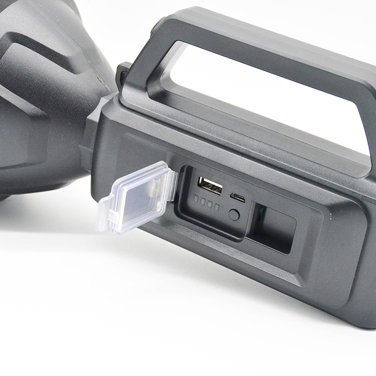 P50 LED φακός εξωτερικής χρήσης, φορητός, επαναφορτιζόμενος, 30W, μπαταρία λιθίου 2200mAh, φόρτιση, εμβέλεια 200–500 μ