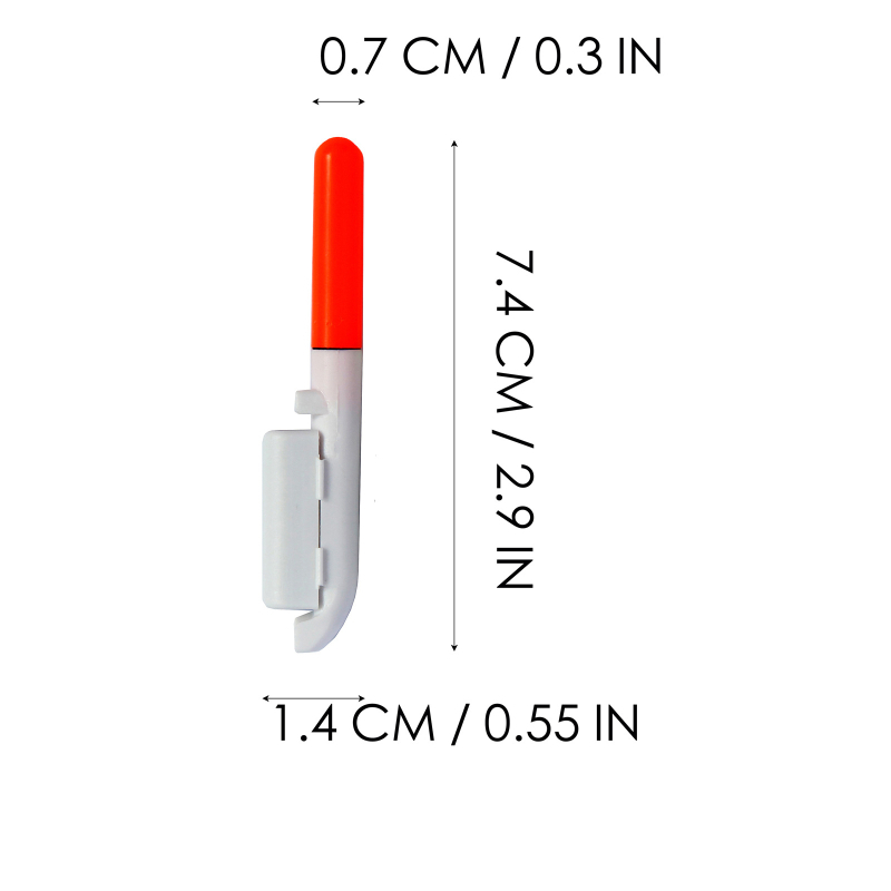 LED žvejybos lazdelės šviesa, baterijų maitinimas, spalvų keitimo funkcija, plastmasinis korpusas, veikimo diapazonas 100–200 m