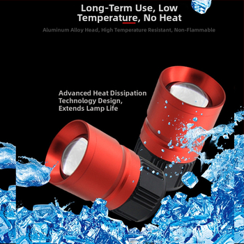 Stalo nakties žvejybos LED lemputė su išoriniu maitinimu, aliuminio lydinio korpusas, diapazonas 100–200 m