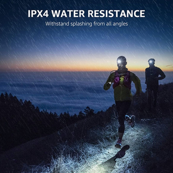 LW808-USB fejfény — USB-töltéses LED fejlámpa, 300 lm, 1200 mAh akkumulátor, 6 órás működési idő, 100–200 m fénycsugár, vízálló