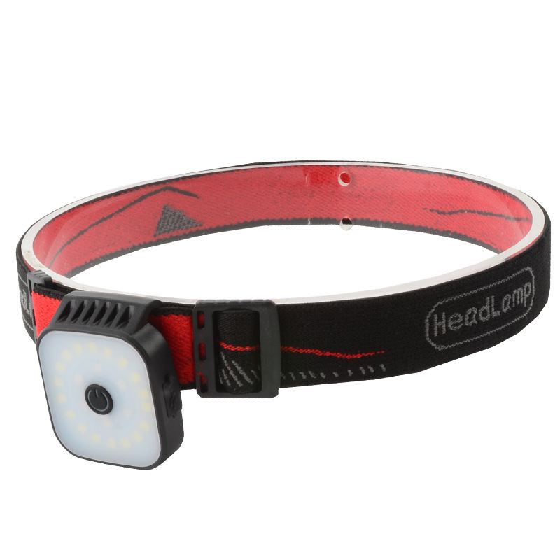 LED čelna svjetiljka, kompaktna punjiva, 5 W, baterija 400 mAh, domet 50–100 m, USB punjenje
