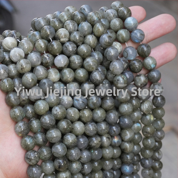 Prirodne bijele sjajne kamenčiće perle, okrugle, 10 mm, za DIY izradu narukvice, visokokvalitetni dijelovi od poludragog kamenja