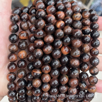 4-16 mm 5A prirodne crvene tigrovo oko okrugle perle za DIY nakit, slobodne perle od tigrovog oka, poluproizvodi