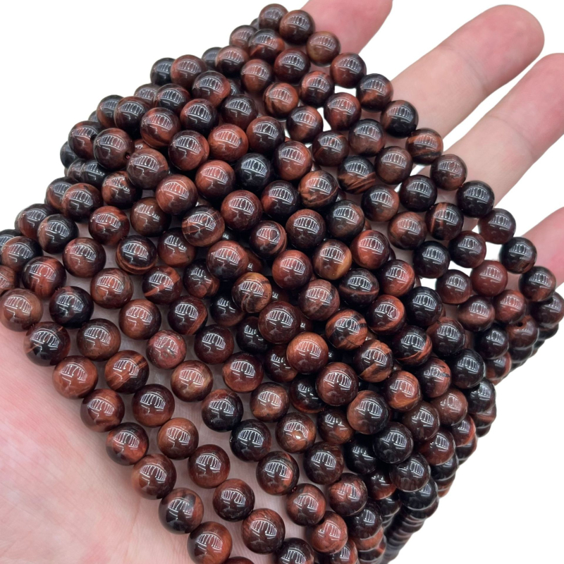 4-16 mm 5A prirodne crvene tigrovo oko okrugle perle za DIY nakit, slobodne perle od tigrovog oka, poluproizvodi