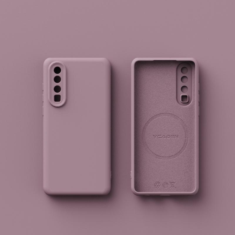 Husa Hl Huawei P30/P30 Pro – silicon lichid, închidere magnetică, căptușeală din catifea integrată, anti-șoc, design simplu și ușor