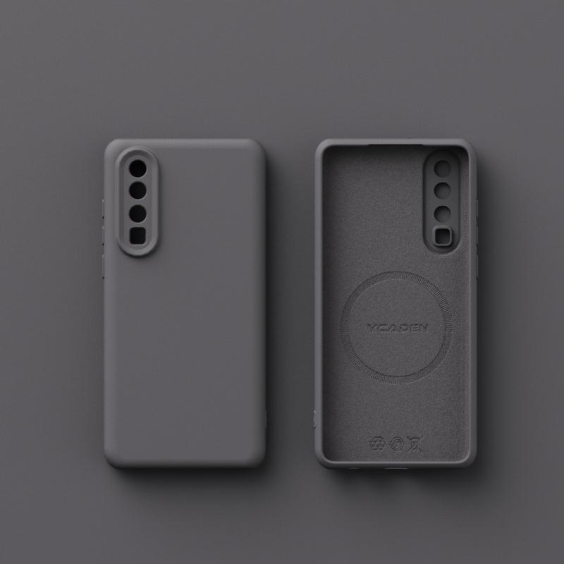 Husa Hl Huawei P30/P30 Pro – silicon lichid, închidere magnetică, căptușeală din catifea integrată, anti-șoc, design simplu și ușor