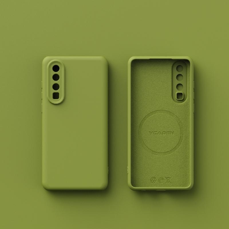 Husa Hl Huawei P30/P30 Pro – silicon lichid, închidere magnetică, căptușeală din catifea integrată, anti-șoc, design simplu și ușor