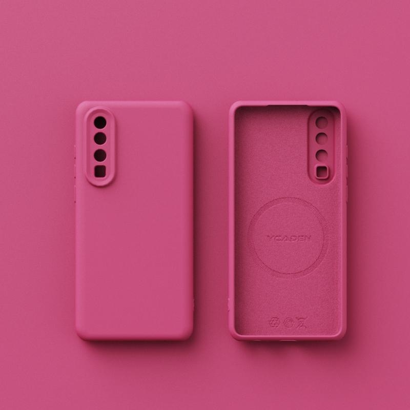 Husa Hl Huawei P30/P30 Pro – silicon lichid, închidere magnetică, căptușeală din catifea integrată, anti-șoc, design simplu și ușor