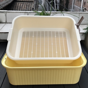 PVC Διπλού Επιπέδου Κουτί Γάτας με Έλεγχο Οσμών – κατάλληλο για γάτες, κουνέλια και χελώνες