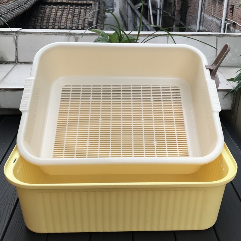 PVC Διπλού Επιπέδου Κουτί Γάτας με Έλεγχο Οσμών – κατάλληλο για γάτες, κουνέλια και χελώνες