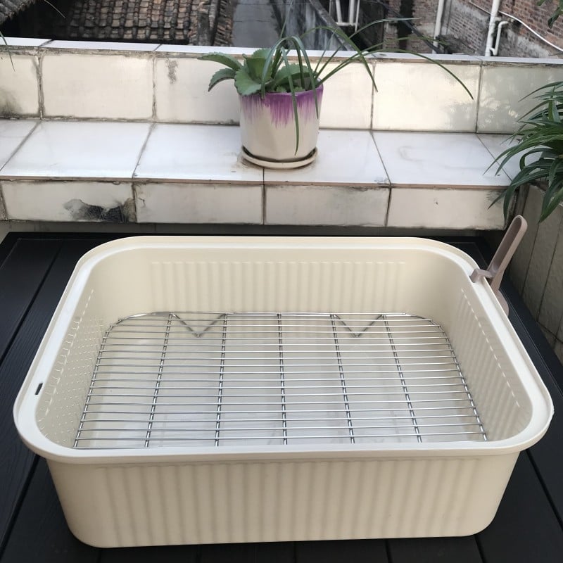 PVC Διπλού Επιπέδου Κουτί Γάτας με Έλεγχο Οσμών – κατάλληλο για γάτες, κουνέλια και χελώνες