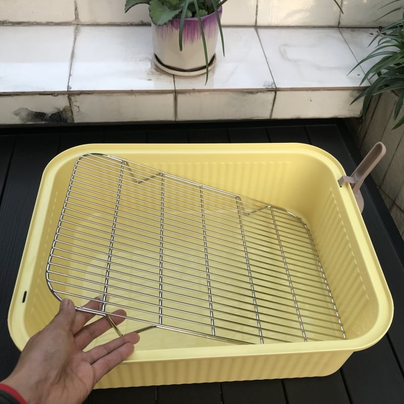 PVC Διπλού Επιπέδου Κουτί Γάτας με Έλεγχο Οσμών – κατάλληλο για γάτες, κουνέλια και χελώνες