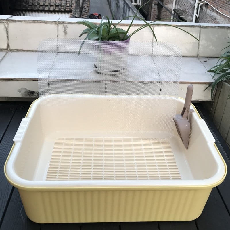 PVC Διπλού Επιπέδου Κουτί Γάτας με Έλεγχο Οσμών – κατάλληλο για γάτες, κουνέλια και χελώνες