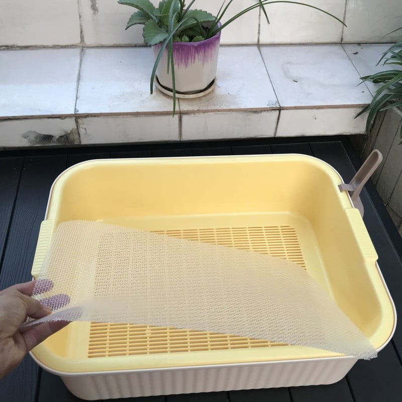 PVC Διπλού Επιπέδου Κουτί Γάτας με Έλεγχο Οσμών – κατάλληλο για γάτες, κουνέλια και χελώνες