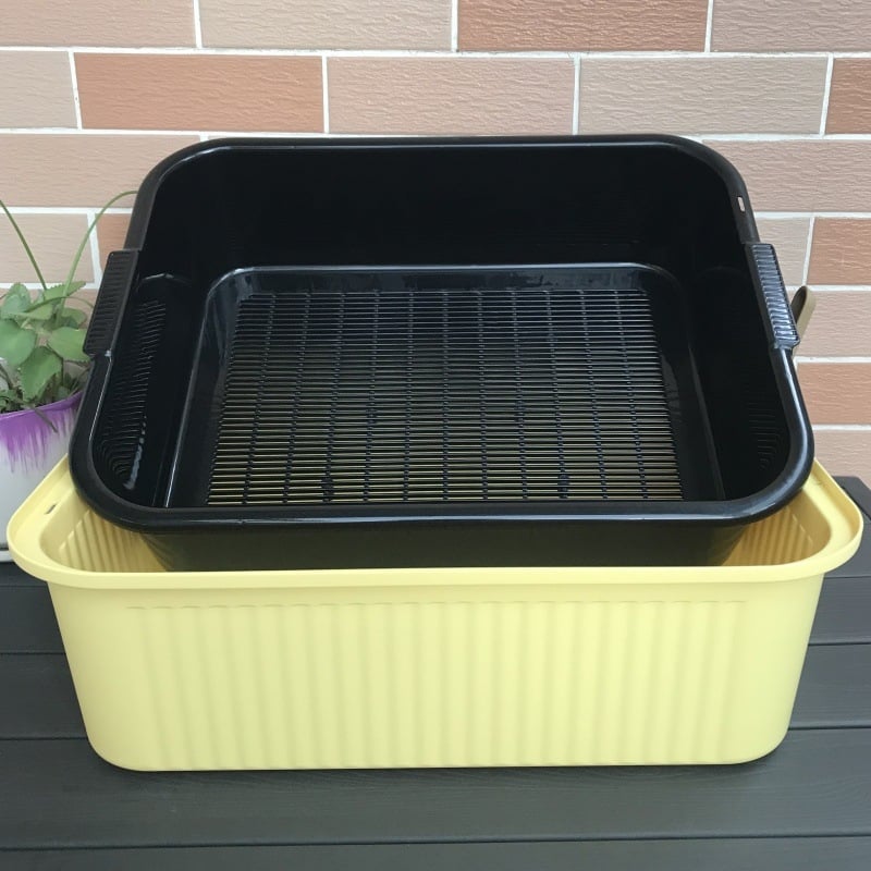 PVC Διπλού Επιπέδου Κουτί Γάτας με Έλεγχο Οσμών – κατάλληλο για γάτες, κουνέλια και χελώνες