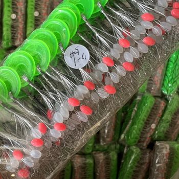 Läbipaistev silikoonist kosmose pärlid, sirjooniline veerg, 7+1 tk, kalaplingu komplekt