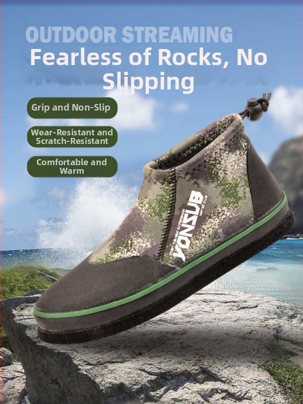 YonSub Yz010 makšķerēšanas apavi — neoprēna augšdaļa, filca zole, pieaugušajiem