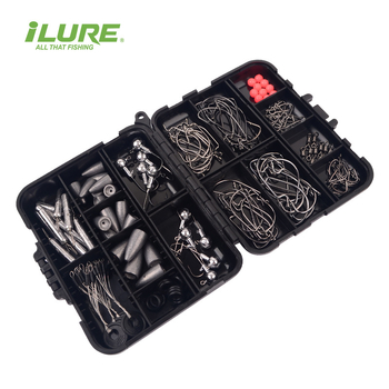 Ribolovni pribor: set olovnih glava, udica, tegovi, perle i distancijske perle; brend Ailuya; porijeklo Kina.