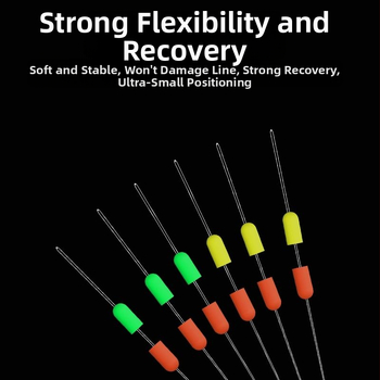 Puuvillane kalastusliini komplekt koos libisevate ujukatega, puuvillaste sõlmedega, kahekordsete vahekaroliinidega pikkade visete jaoks, kahekordsed positsioneerimise lukud — Materjal: siidilill; Pärinemine: Muu