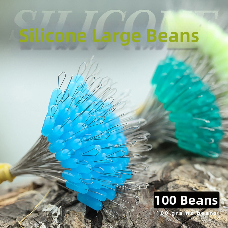 Feibashi silikono spacer karoliukai (Prekės ženklas: Feibashi, Medžiaga: Silikonas, Kiekis: 100 vnt.)