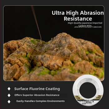 Sub-line Tebon – karbonové vlákno rybárska šnúra, vysoká pevnosť, odolná voči opotrebeniu pre morské a skalné rybárstvo, balenie 120 kusov