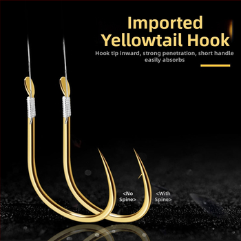 Nailoninis žvejybos vadovas su dvigubu kabliu, rankų darbo, paruoštas naudoti