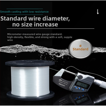 Nailoninis žvejybos vadovas su dvigubu kabliu, rankų darbo, paruoštas naudoti