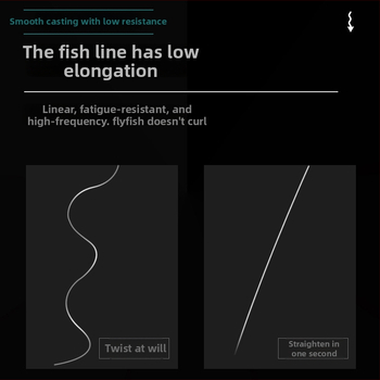 Nailoninis žvejybos vadovas su dvigubu kabliu, rankų darbo, paruoštas naudoti
