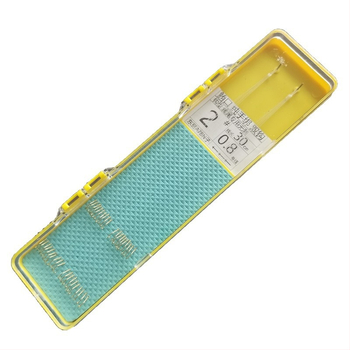 Nailoninis žvejybos vadovas su dvigubu kabliu, rankų darbo, paruoštas naudoti