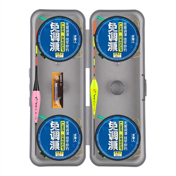 Nailoninė žvejybos linijų komplektas su paruošta pagrindine linija, be plūdės reguliavimo, auksinis gaubtas, dvigubas kabliukas, tinka upės žvejybai, ilgiai 2.7–5.4 m