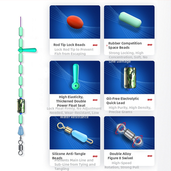 Dongli legendinis nailono žvejybos linijų rinkinys, rankų darbo, ilgis 2,7–8,1 m, kilmė Japonija, žvejybos vietos: Black Pit, ežeras, upė