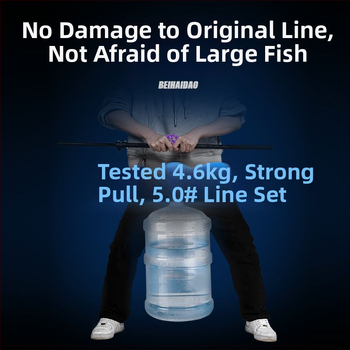 Dongli legendinis nailono žvejybos linijų rinkinys, rankų darbo, ilgis 2,7–8,1 m, kilmė Japonija, žvejybos vietos: Black Pit, ežeras, upė