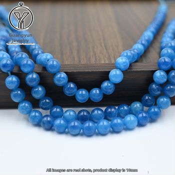 Prírodné chalcedónové korálky — leštené a brúsené, prírodný kameň, guľaté korálky, Lightful Jewelry