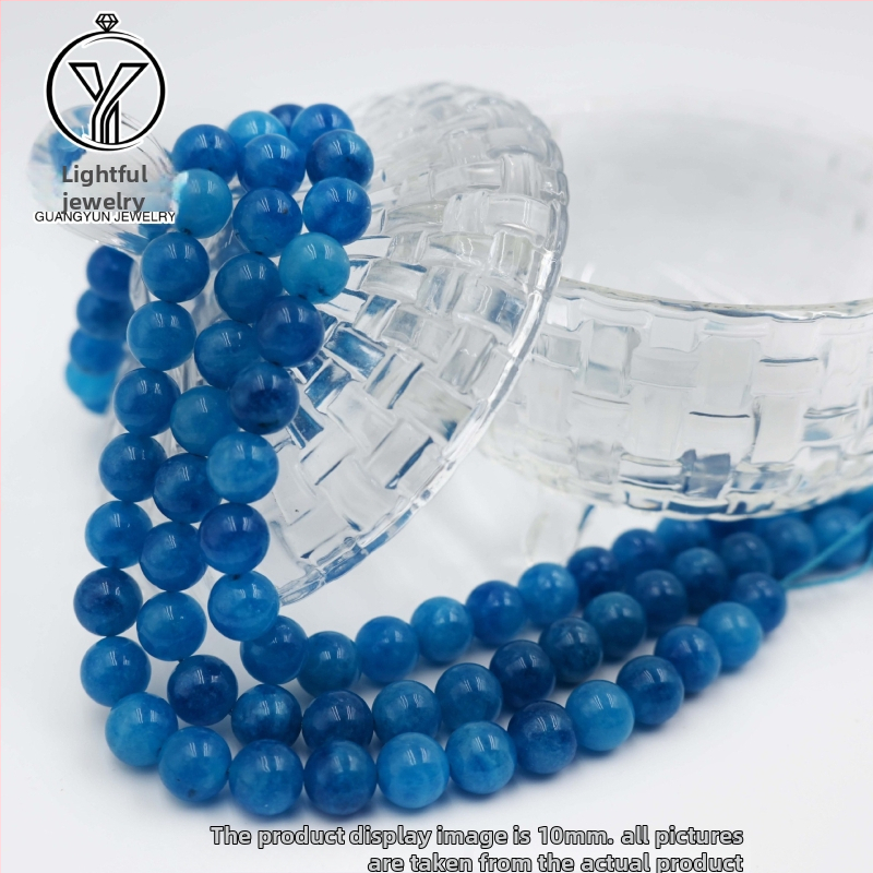 Prírodné chalcedónové korálky — leštené a brúsené, prírodný kameň, guľaté korálky, Lightful Jewelry